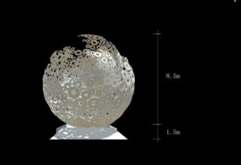 彩繪球形雕塑生產(chǎn)，景區(qū)案例，鏤空球形雕塑優(yōu)選