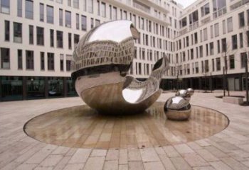 球形雕塑供應，美陳雕塑，不銹鋼球形雕塑定制