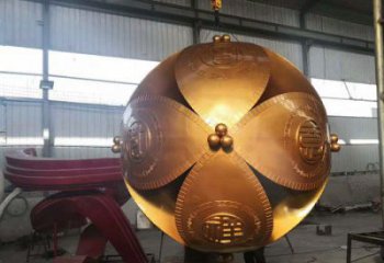 繡球雕塑優(yōu)價，酒店擺件，不銹鋼繡球雕塑廠家指用