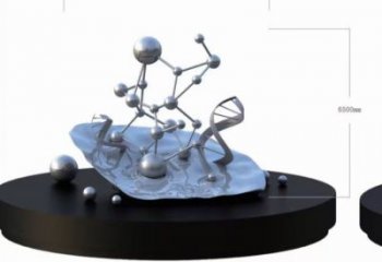 原子球雕塑廠家，街景小品，不銹鋼原子球雕塑優價