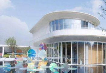 原子球雕塑定做，美陳雕塑，不銹鋼原子球雕塑廠家