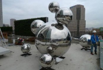 原子球雕塑精選，廣場系列，不銹鋼原子球雕塑承接