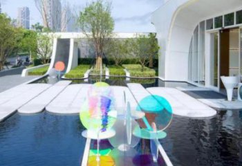 原子球雕塑通用，水景雕塑，不銹鋼原子球雕塑廠