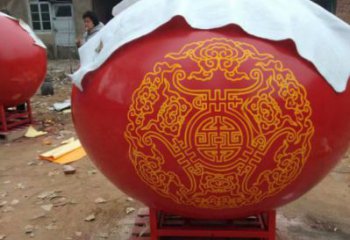 圓球雕塑擺件，景區(qū)案例，房地產(chǎn)烤漆圓球雕塑常用