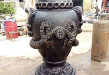 花瓶雕塑訂做，鑄銅雕塑，銅花瓶雕塑生產廠家