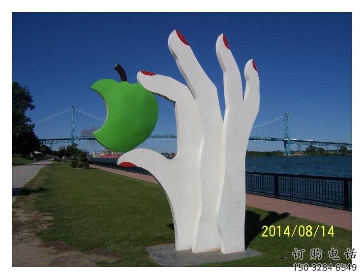 手掌雕塑特供，美陳雕塑，制造不銹鋼手掌雕塑優選