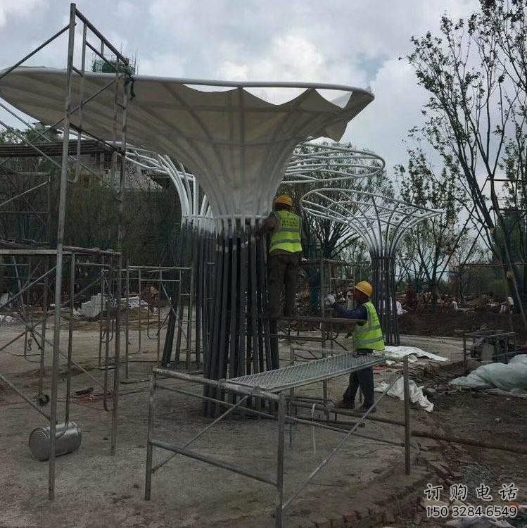 遮陽樹雕塑訂做，城市雕塑，不銹鋼遮陽樹雕塑制造