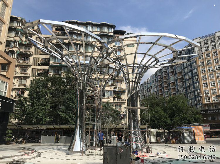 遮陽樹雕塑通用，陸地?cái)[件，各類鏤空遮陽樹雕塑點(diǎn)擊