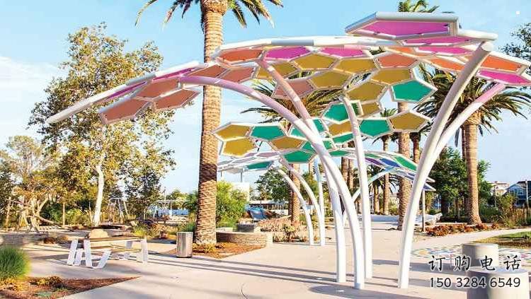 傘樹雕塑供求，景區(qū)案例，景觀鏤空傘樹雕塑精選