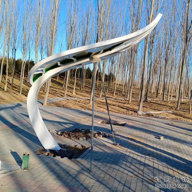 樹葉雕塑優(yōu)選，陸地擺件，彩繪仿真樹葉雕塑供給