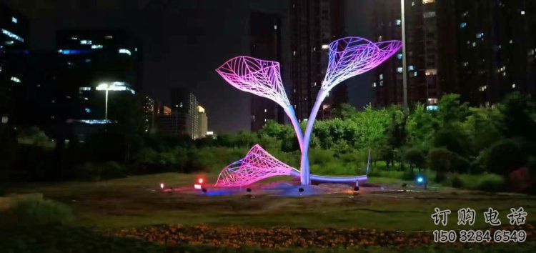 燈光樹葉雕塑廠，公園小品，燈光樹葉雕塑生產商