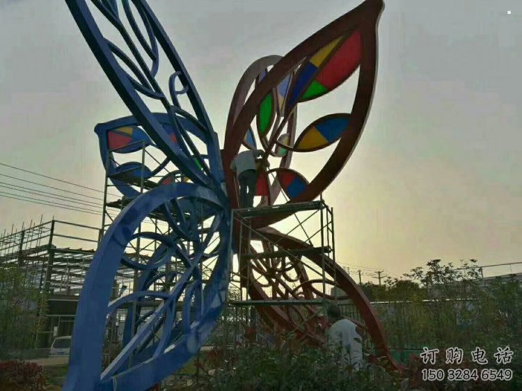 燈光樹葉景觀雕塑，小區雕塑，景觀燈光樹葉雕塑提供