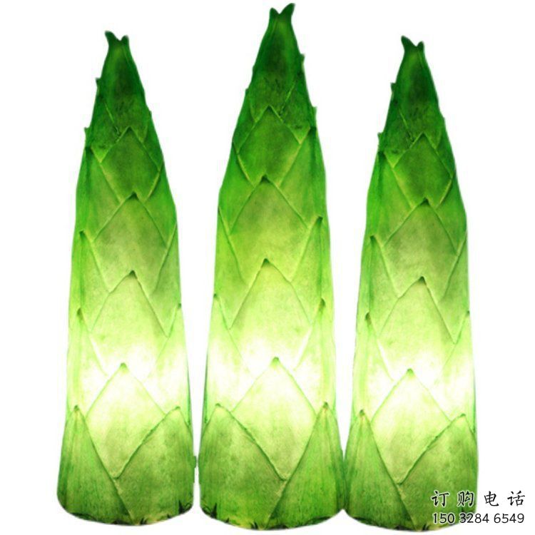 竹筍雕塑生產商，地標擺件，玻璃鋼仿真竹筍雕塑生產