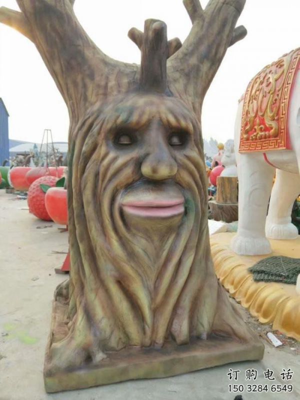 仿真樹雕塑服務商，城市裝飾，玻璃鋼仿真樹雕塑供給