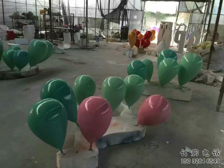 氣球樹雕塑精選，美陳雕塑，玻璃鋼氣球樹雕塑觀賞型