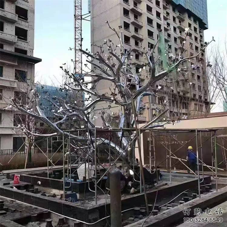 楓樹雕塑精選，室外雕塑，不銹鋼楓樹雕塑預定