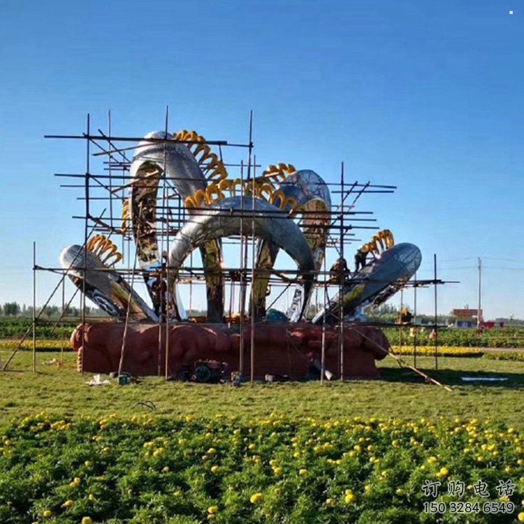 四葉草雕塑精選，室外雕塑，不銹鋼四葉草雕塑選定