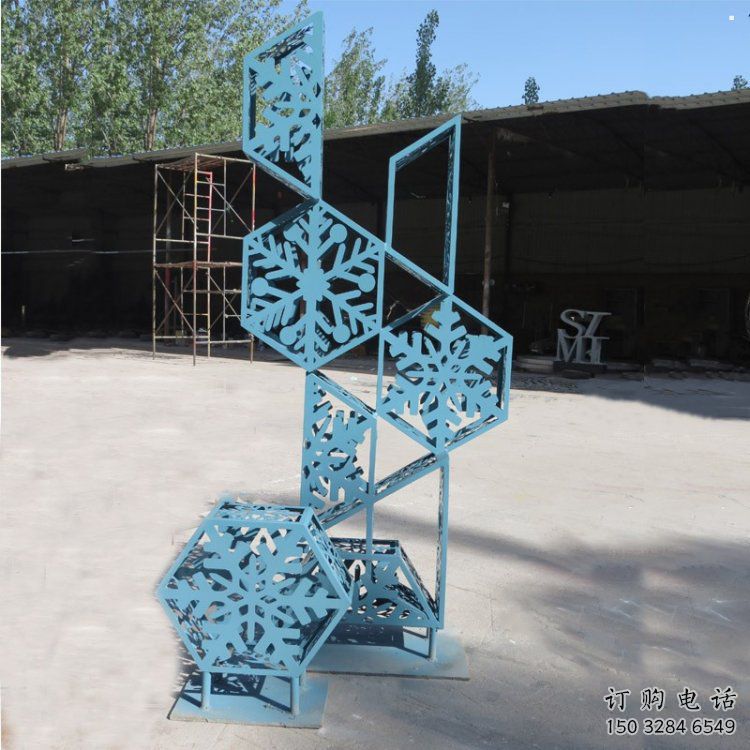 商業街雪花雕塑