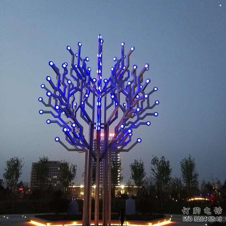 發(fā)財(cái)樹雕塑精選，歐式風(fēng)格，不銹鋼發(fā)財(cái)樹雕塑選定