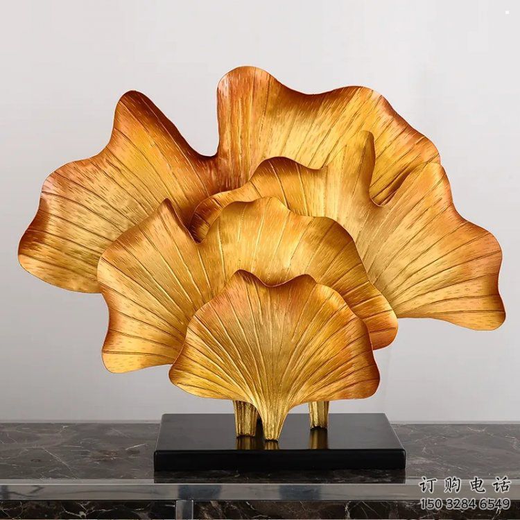 銀杏葉雕塑標(biāo)準(zhǔn)，烤漆工藝，不銹鋼銀杏葉雕塑精品