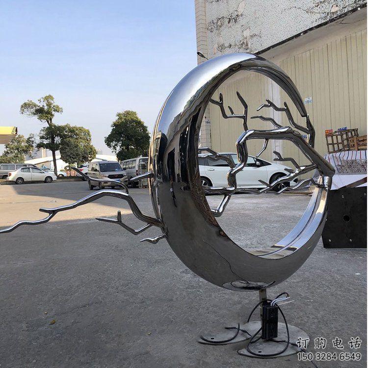 圓環(huán)樹雕塑廠，露天雕塑，不銹鋼圓環(huán)樹雕塑生產(chǎn)商