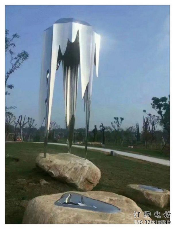 水滴雕塑擺件優選，陸地擺件，不銹鋼水滴雕塑供應