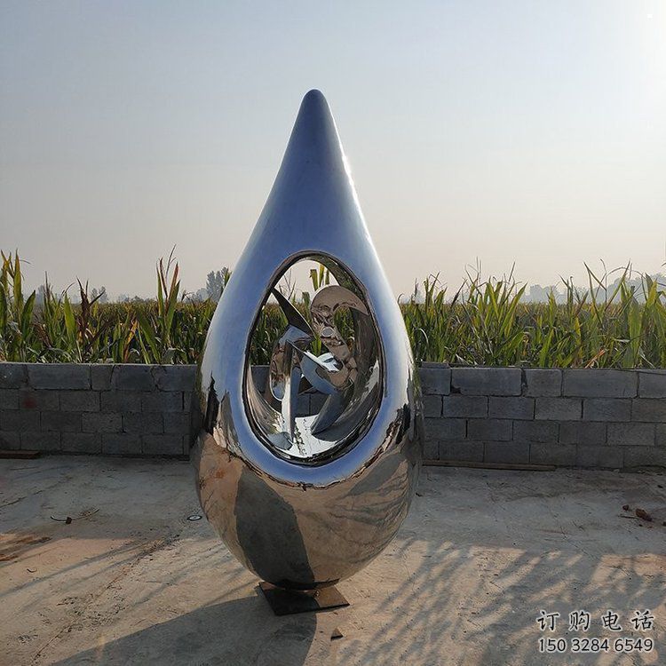 淚滴雕塑供需，彩鋼制作，大型不銹鋼淚滴雕塑公司