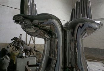 雙手雕塑批發，小區雕塑，不銹鋼雙手雕塑點擊