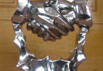 握手雕塑承接，噴泉雕塑，不銹鋼握手雕塑優價