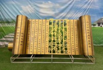 美陳書(shū)簡(jiǎn)雕塑