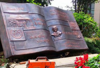 銅書籍雕塑優(yōu)價，歐式風格，銅書籍雕塑廠家