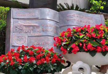 銅書籍雕塑主題定做，廣場系列，銅書籍雕塑制作廠家