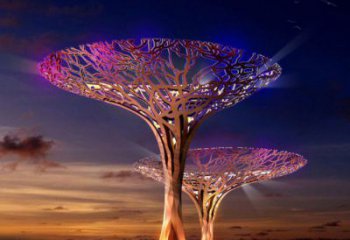 遮陽樹雕塑精選，街頭藝術，不銹鋼遮陽樹雕塑承接