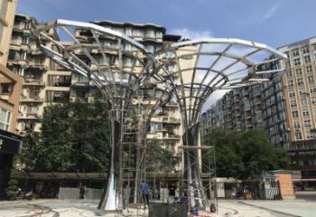 遮陽樹雕塑通用，陸地擺件，各類鏤空遮陽樹雕塑點擊