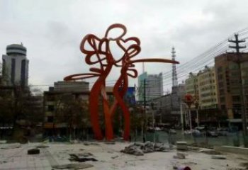 鏤空樹雕塑，彩鋼制作，烤漆鏤空樹雕塑生產(chǎn)廠家