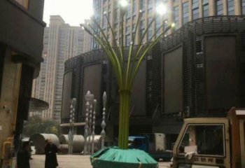 燈光樹雕塑選定，景觀雕塑，燈光蘑菇樹雕塑生產商