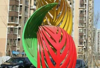 仿真樹葉雕塑制造商，小區擺件，彩繪仿真樹葉雕塑制造商