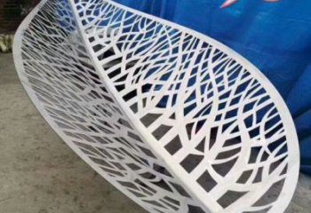 鏤空樹葉雕塑點擊，多彩藝術，鏡面鏤空樹葉雕塑承接