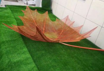 鏤空樹葉雕塑定做，廣場雕塑，鐵藝樹葉雕塑優選