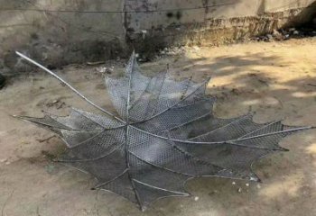 樹葉雕塑生產商，彩鋼制作，大型鐵藝樹葉雕塑定做