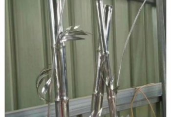 竹葉雕塑訂做，歐式風(fēng)格，不銹鋼竹葉雕塑選定