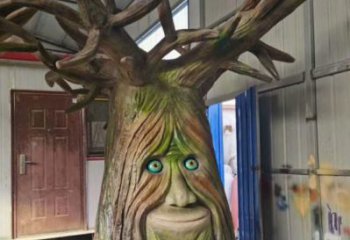 仿真樹(shù)雕塑點(diǎn)擊，地標(biāo)擺件，玻璃鋼仿真樹(shù)雕塑精選