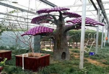 仿真樹(shù)雕塑服務(wù)商，公園小品，玻璃鋼仿真樹(shù)雕塑制作