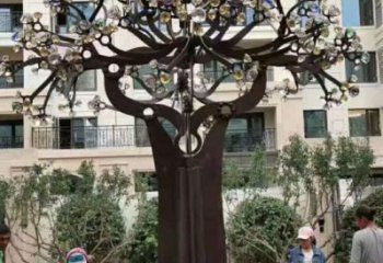 風(fēng)鈴樹雕塑服務(wù)商，街景小品，不銹鋼風(fēng)鈴樹雕塑服務(wù)商