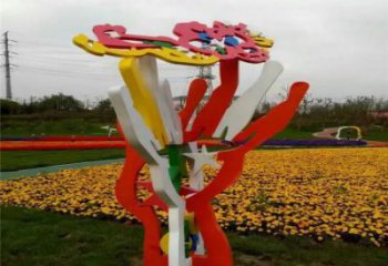 花樹雕塑廠家，標(biāo)識(shí)雕塑，不銹鋼花樹雕塑選用
