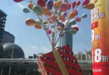 氣球樹雕塑定價，景區雕塑，玻璃鋼氣球樹雕塑生產商