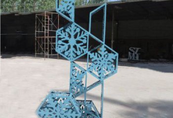 商業街雪花雕塑
