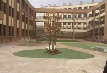 發(fā)財(cái)樹(shù)雕塑供應(yīng)，靜態(tài)雕塑，不銹鋼發(fā)財(cái)樹(shù)雕塑定制