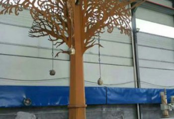 發(fā)財樹雕塑優(yōu)選，拉絲工藝，不銹鋼發(fā)財樹雕塑承接