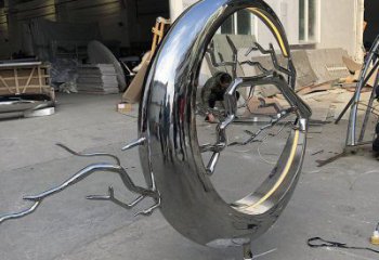 圓環(huán)樹雕塑供應，花園小品，不銹鋼圓環(huán)樹雕塑展品